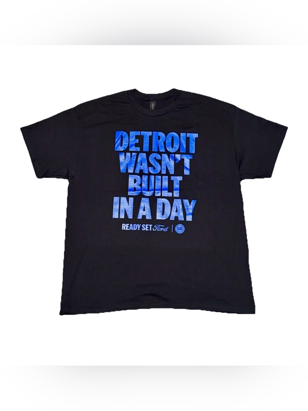 Detroit Pistons x Ford Motor Company NBA Playoff Basketball T-Shirt Size XL